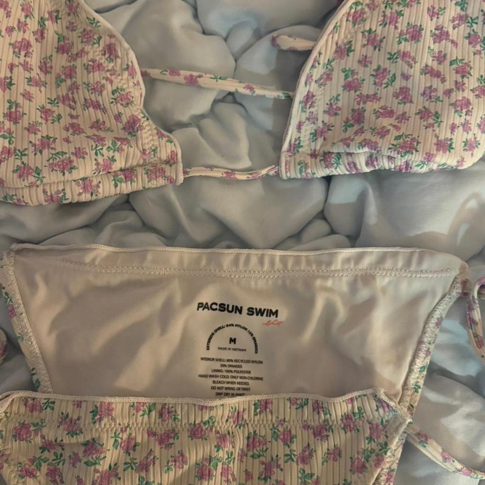 Pacsun Pink Floral Bikini Set 85f0 2