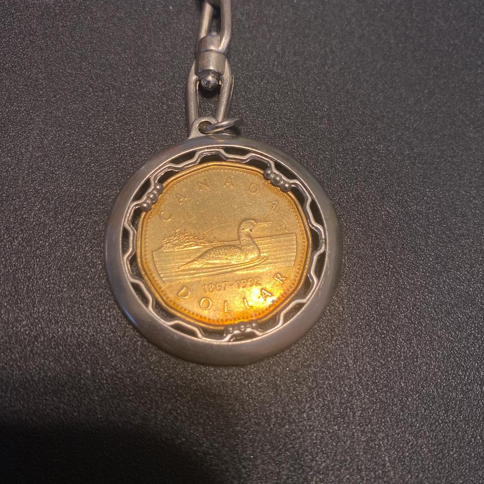 Canadian Dollar Coin Keychain 3