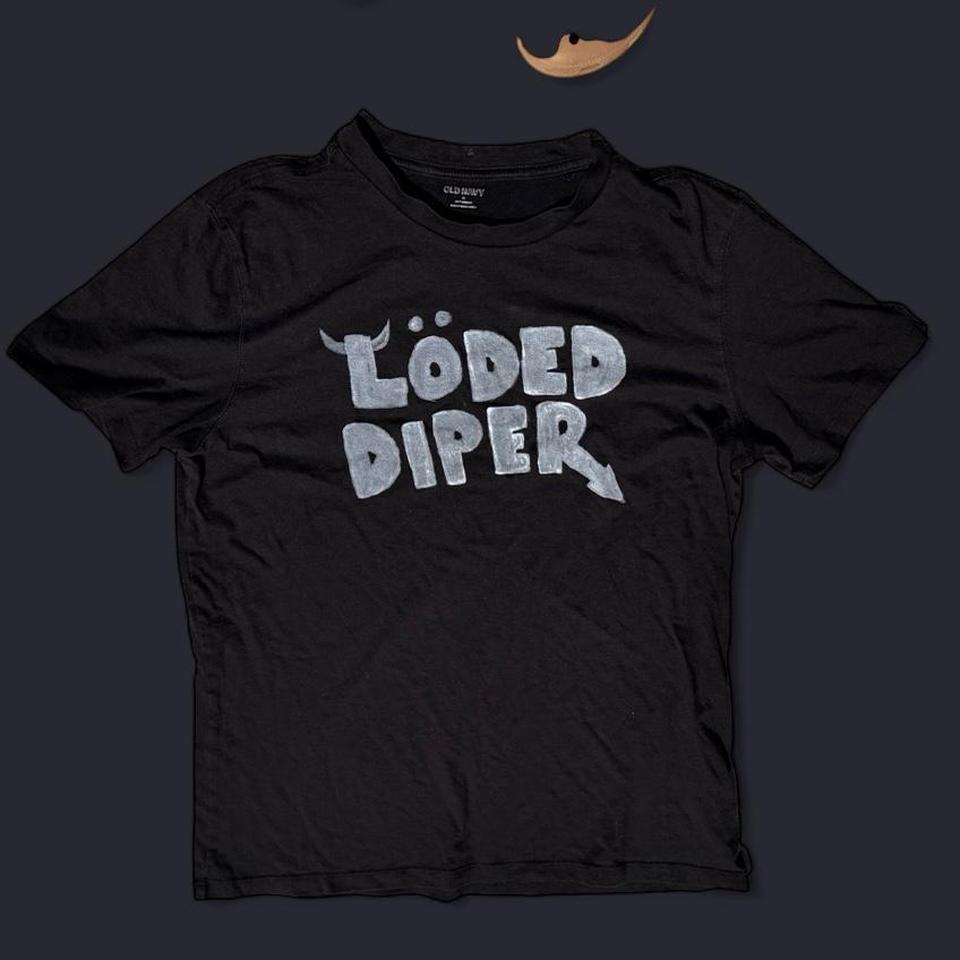 Black Graphic Tee With Loded 1c68