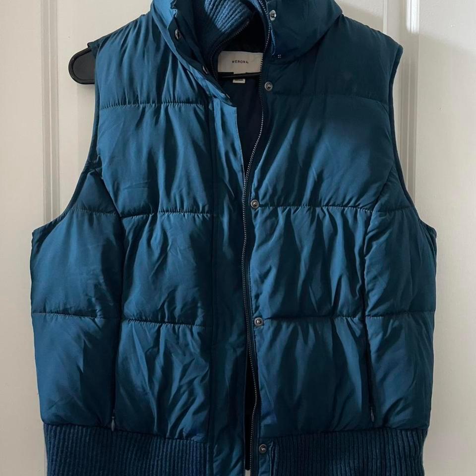 Navy Blue Puffer Vest Outdoor