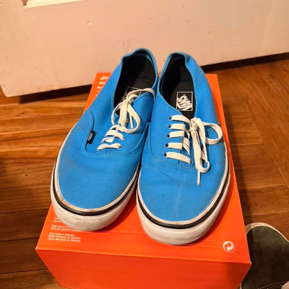 Vans Authentic Blue Trainers Skateboarding B43f 2
