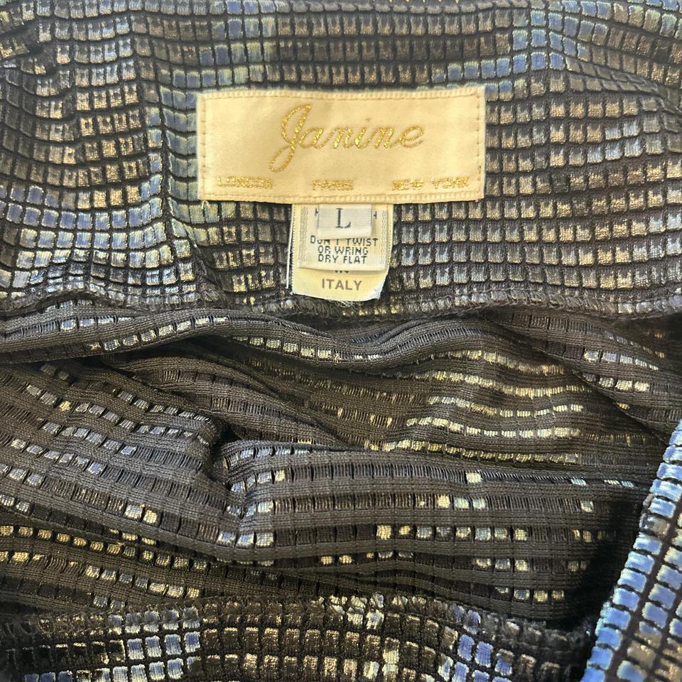 Vintage Janine Black And Purple A920 3