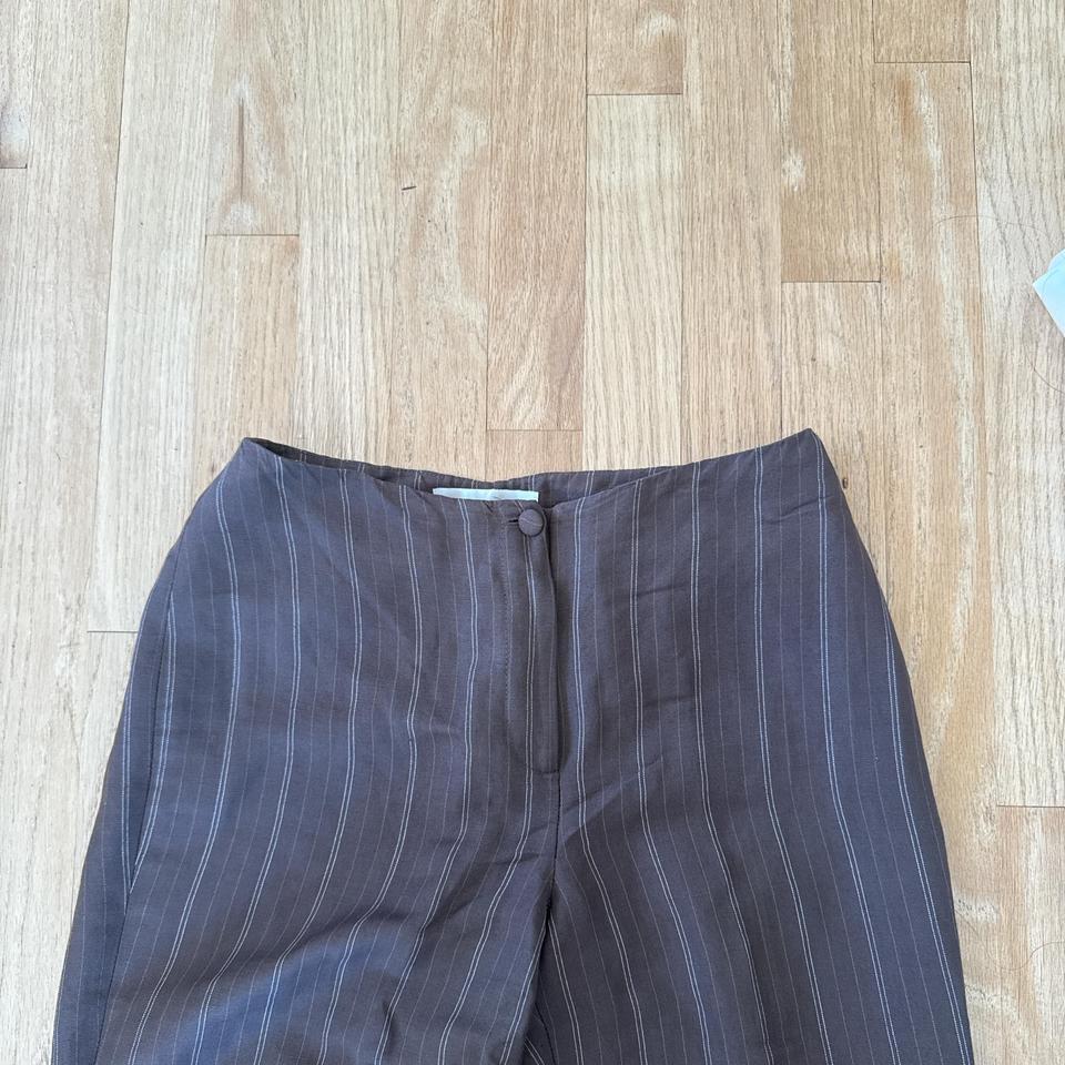 Vintage Brown Pinstripe Suit Set B49b 6