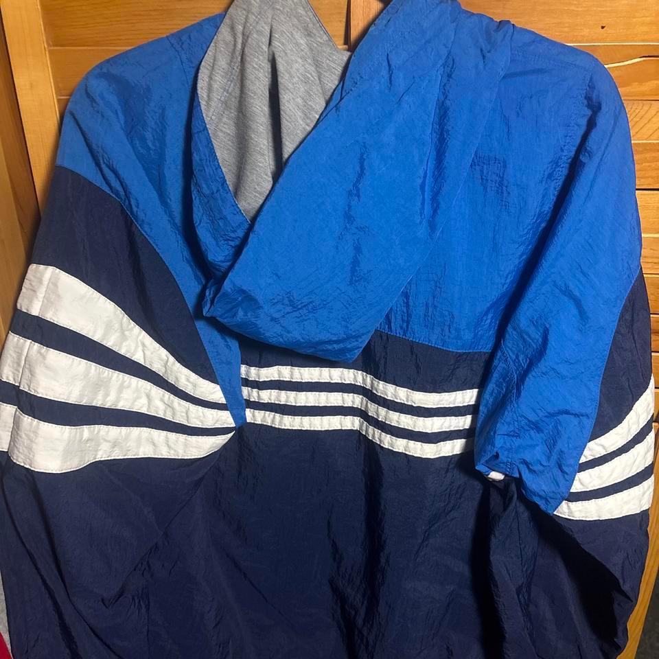 Adidas Blue Windbreaker Jacket Windbreaker 11f6 3