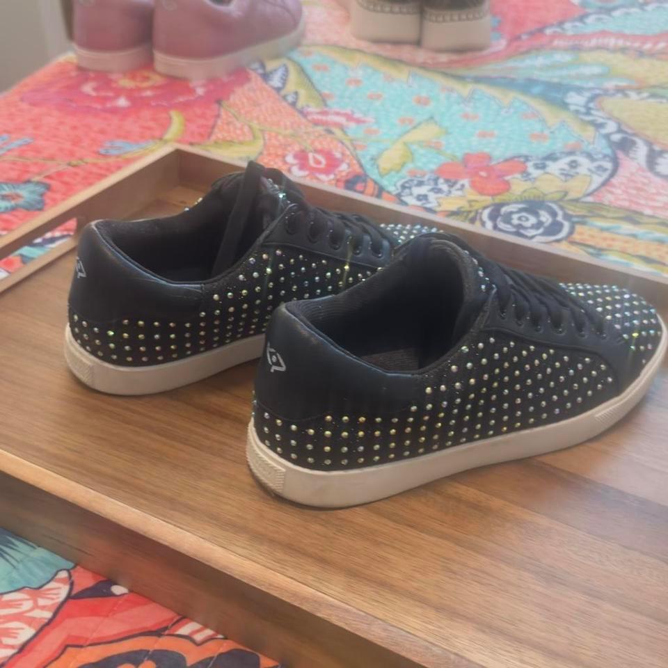 Black Studded Katy Perry Sneakers 8835