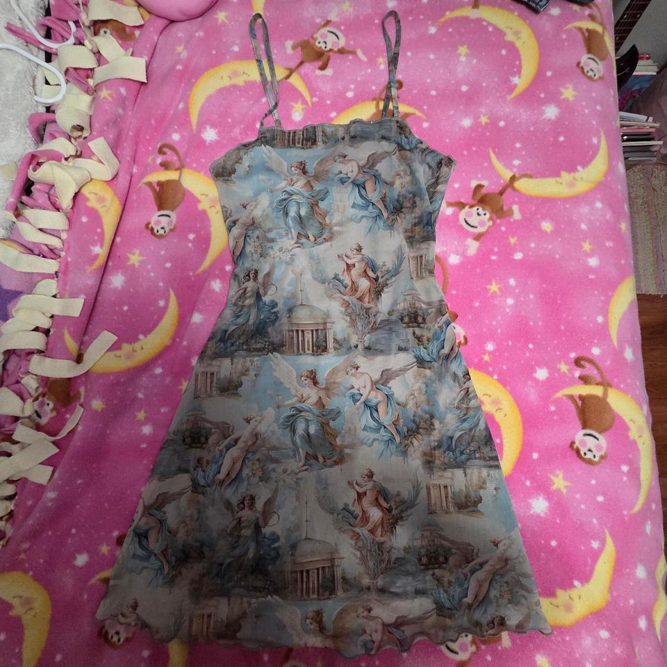 Small Dress Has Renaissance Paintings 1784