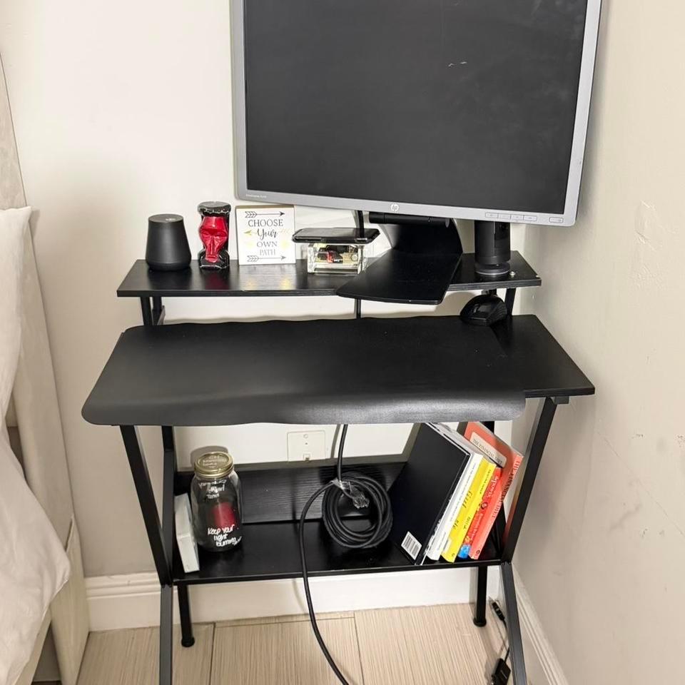 Black Desk Desk Workstation Office 8221