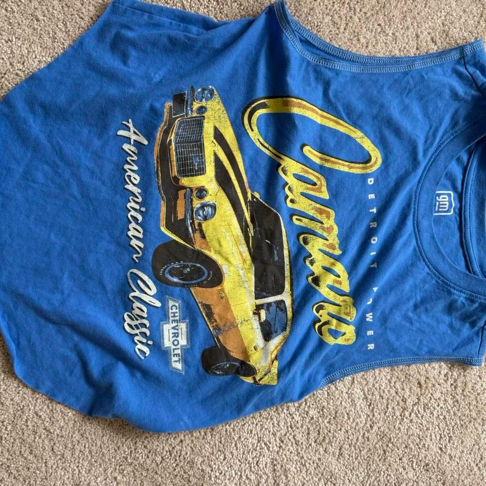 Small Blue Camaro Tank Top 82f9