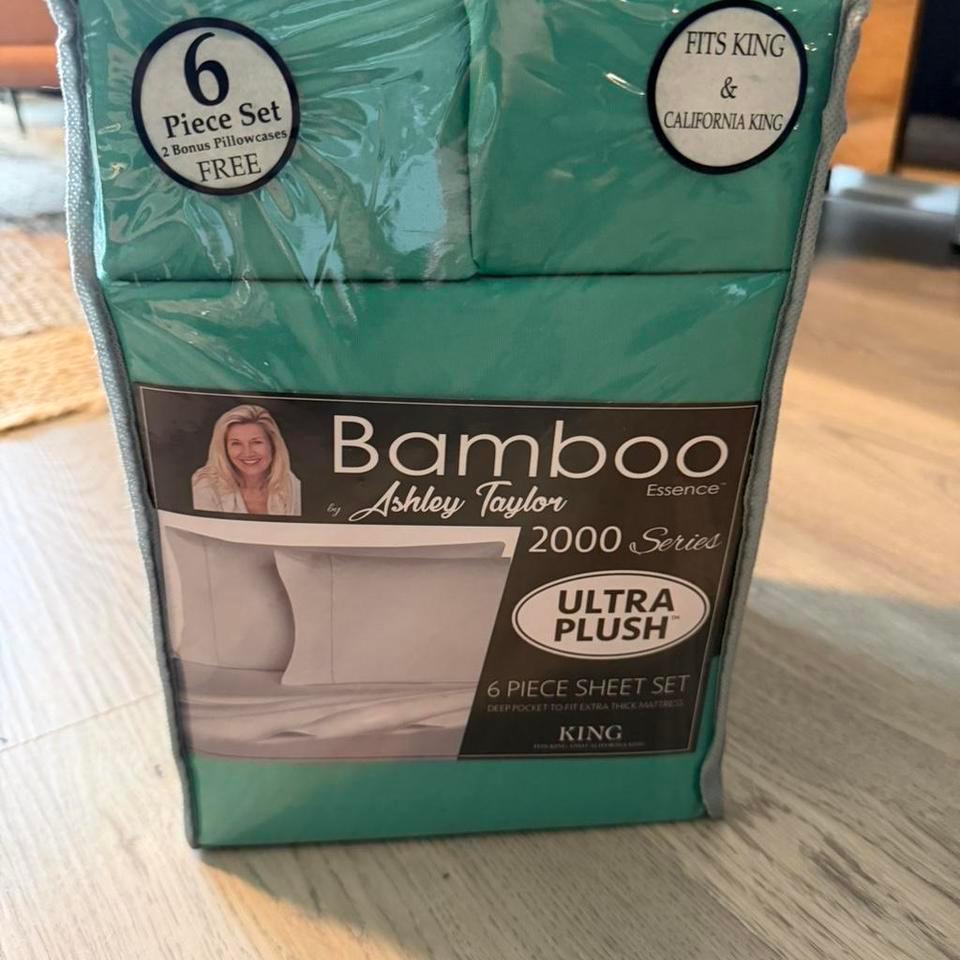 Ashley Taylor Teal Bamboo Sheets D811