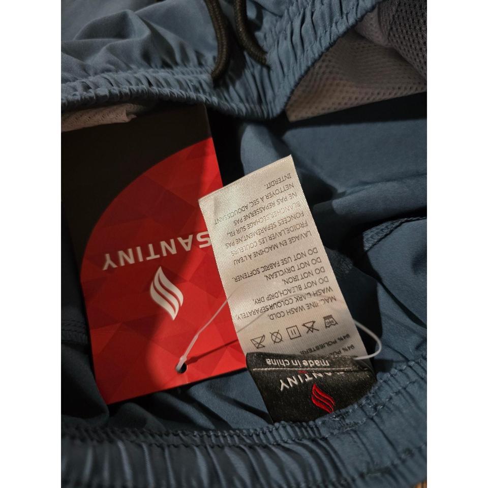 Santiny Mens Blue Athletic Shorts 04bb 4