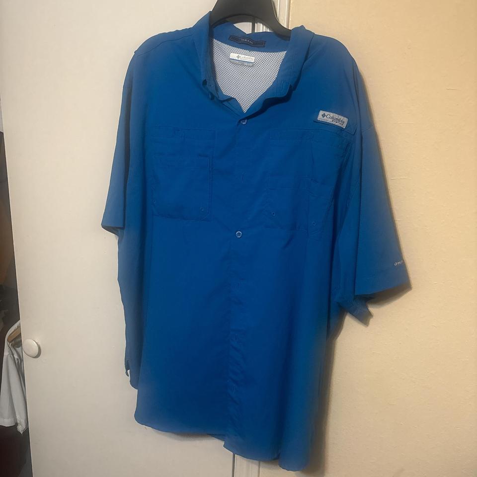 Columbia Blue Button Up Shirt 2f7b
