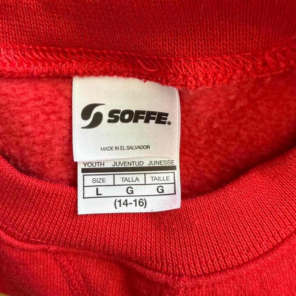 Red Soffe Crewneck Sweatshirt Size A738 3