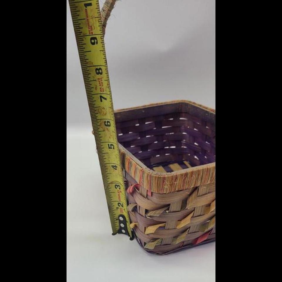 Square Brown Colorful Easter Basket 6