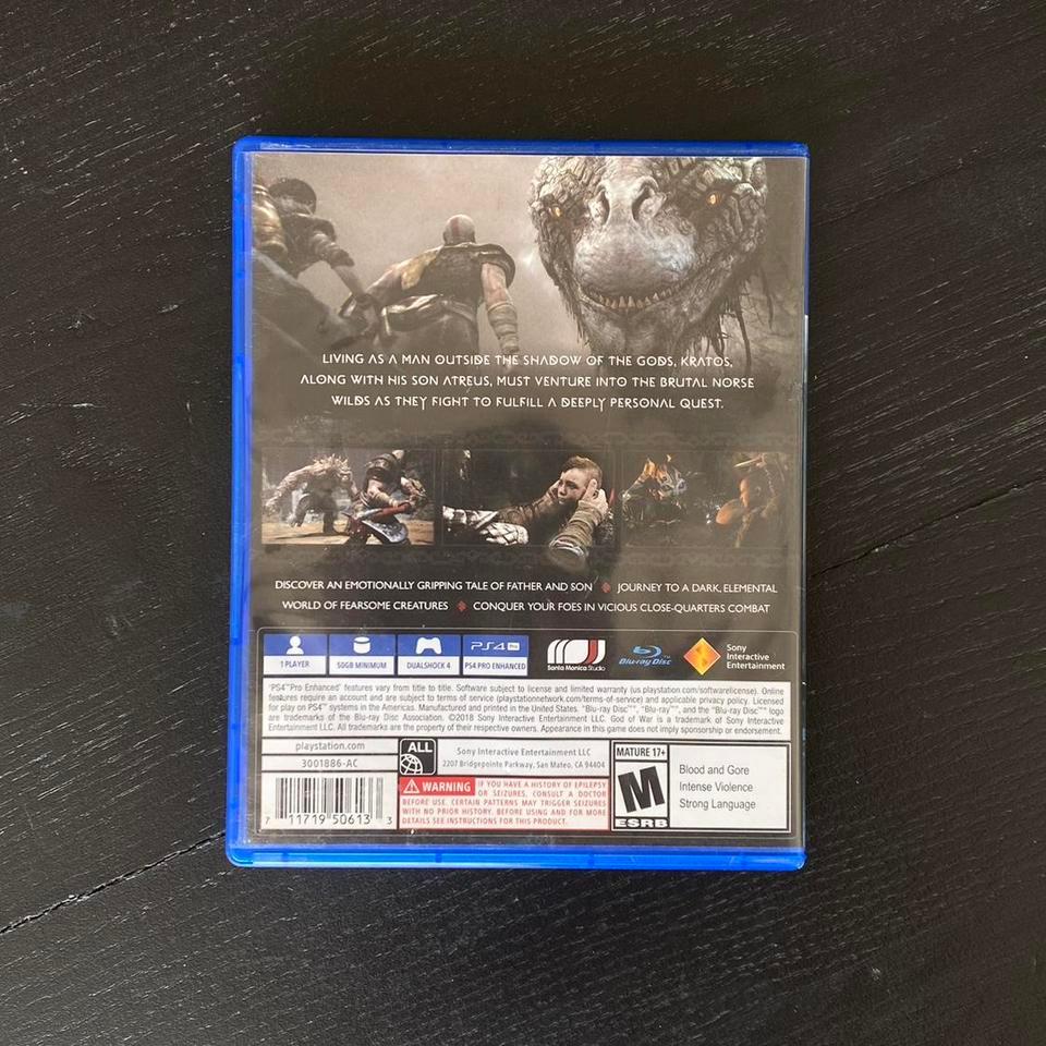 God Of War Ps4 Game D7a8 2