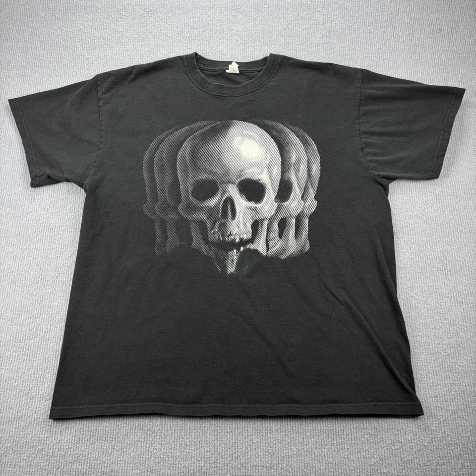 Vintage 2000s 3d Skull Graphic 646a 2