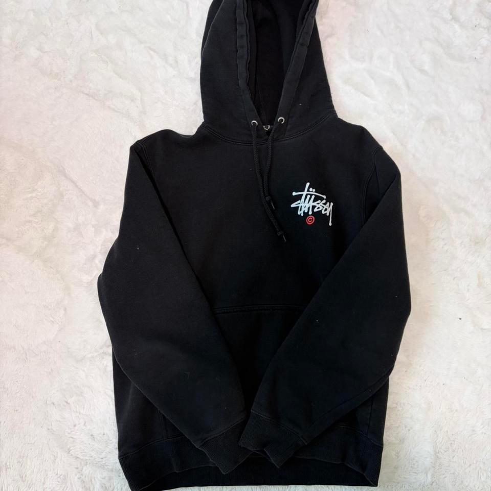 Stussy Black Hoodie With White A707 2
