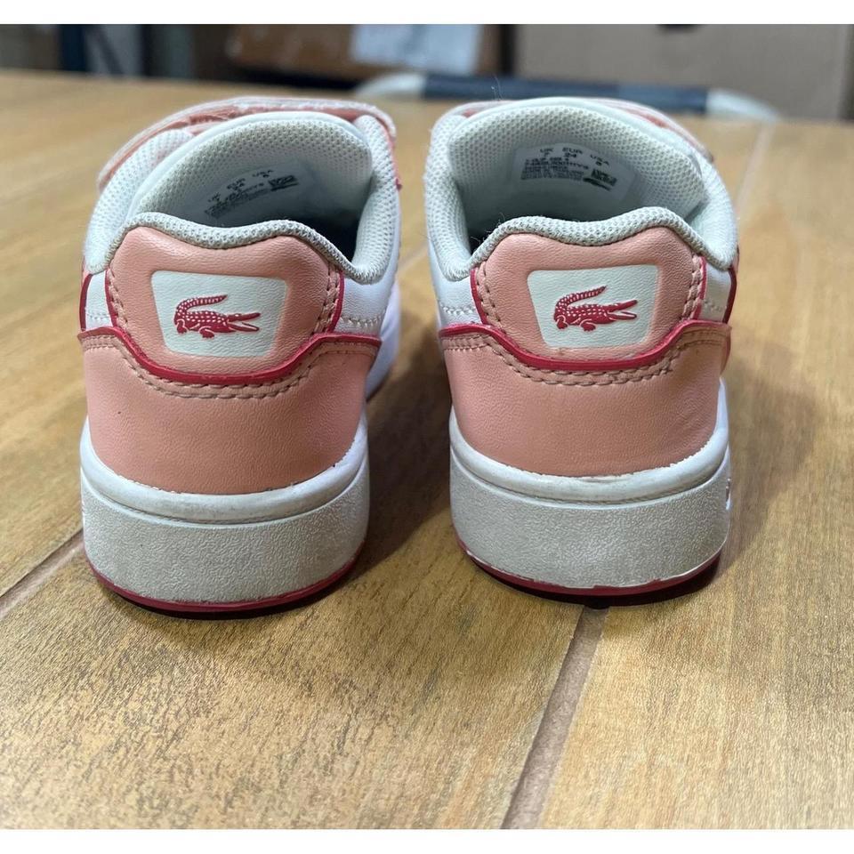 Lacoste Kids Pink White Velcro 4749 4