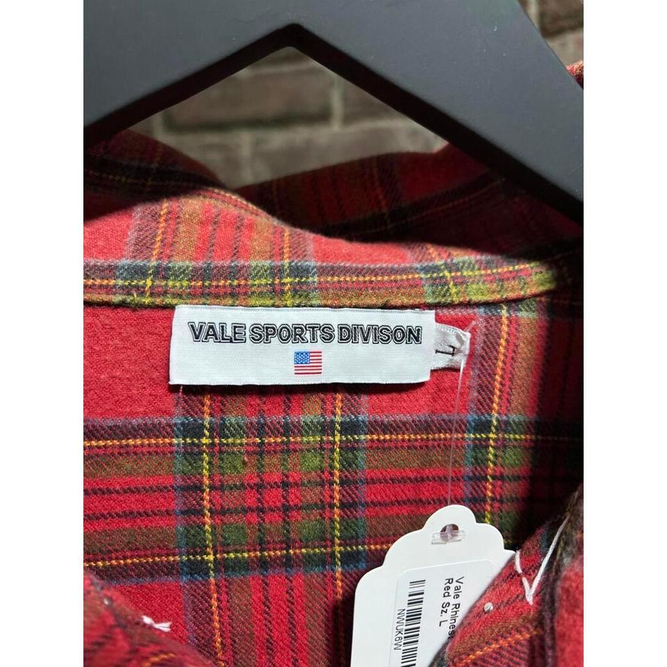 Vale Rhinestone Web Flannel Red 3