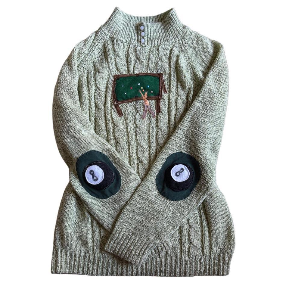 Pool Table Turtleneck Sweater Df59