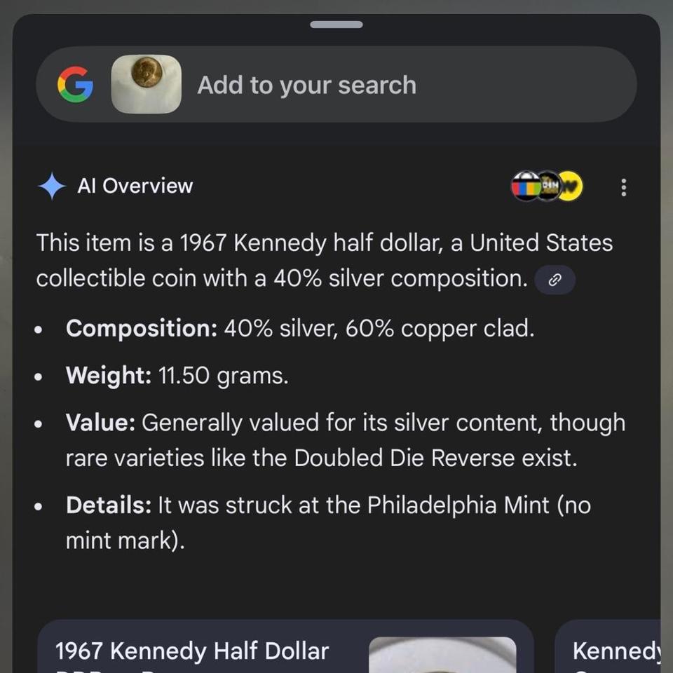 1967 Kennedy Us Currency Silver C9ab 3