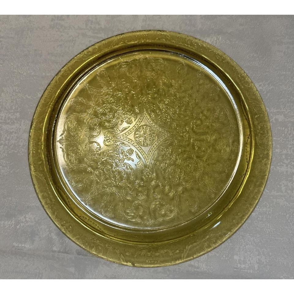 Vtg Yellow Lace Depression Glass 51f3 4