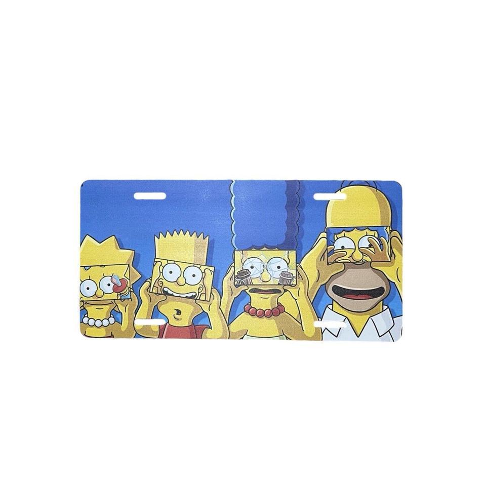 The Simpsons License Plate Aluminum F89a
