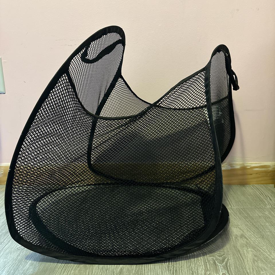 Black Mesh Storage Clothes Baskets