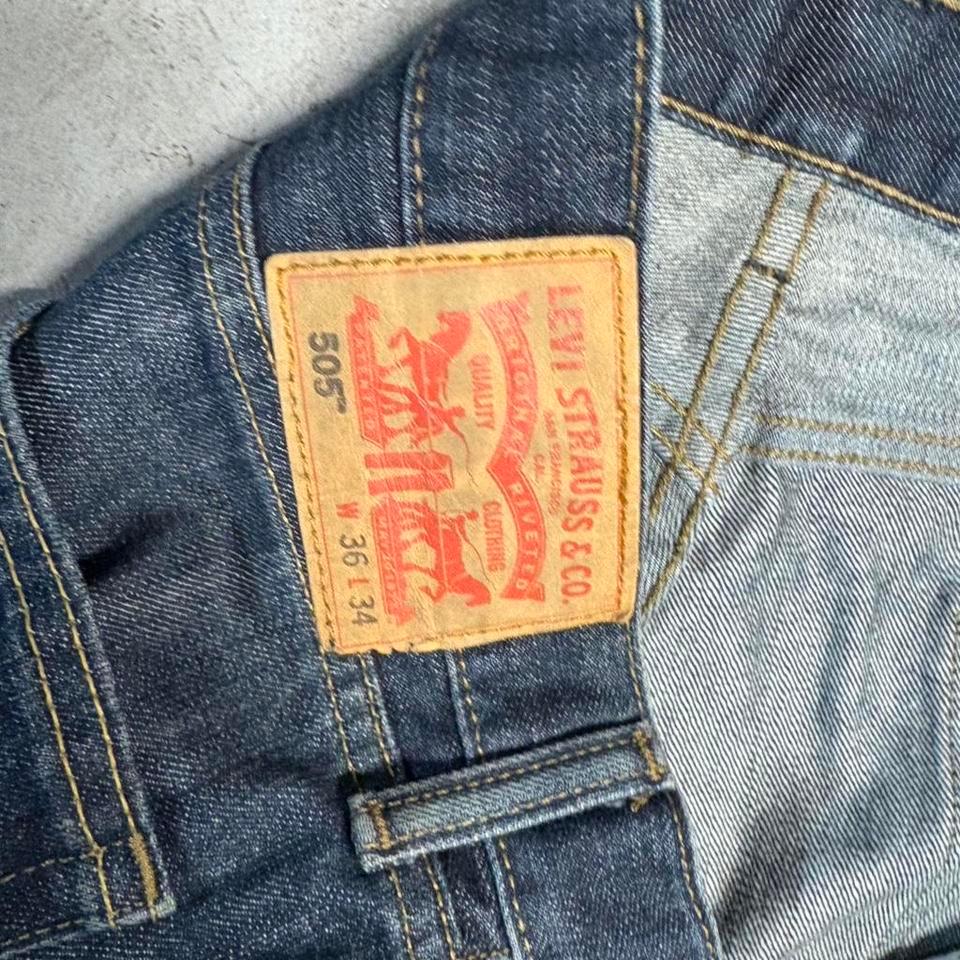 Levis 505 Navy Blue Jeans 12c0 3
