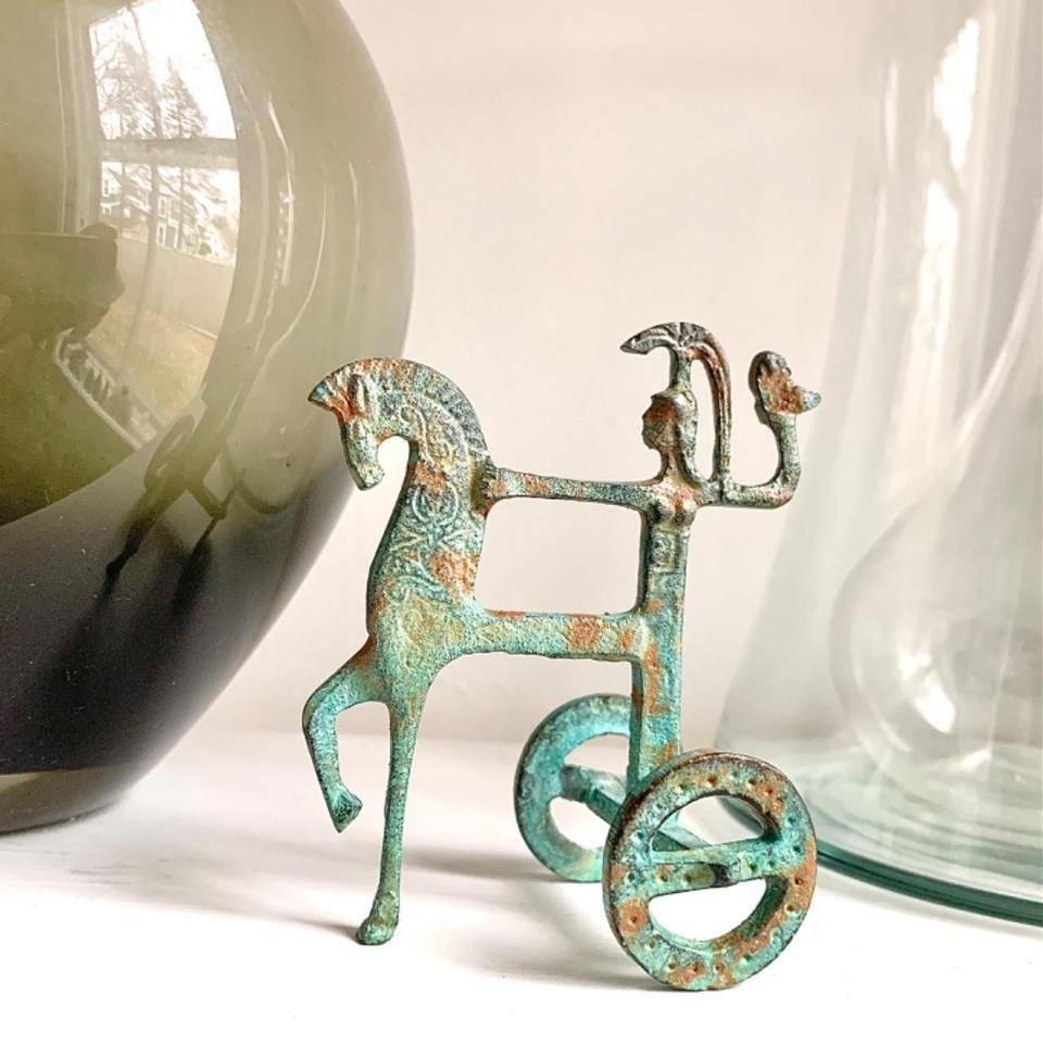 Extra Small Mid Century Stylized Etruscan Inspired
