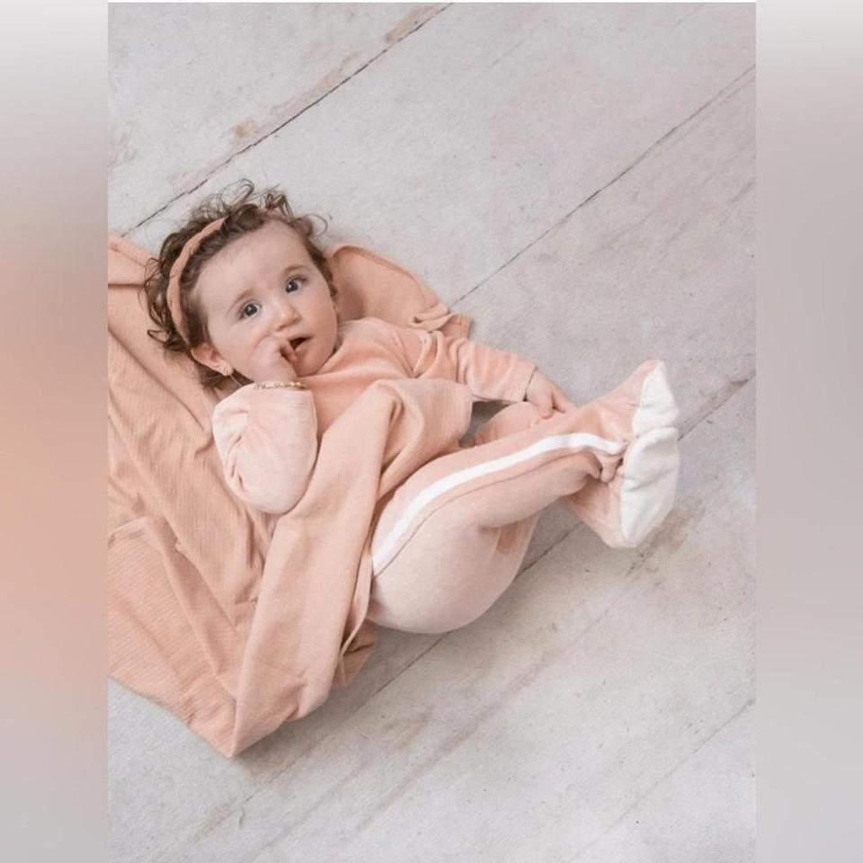 Briobebe Baby Lena Pink Velour 9920