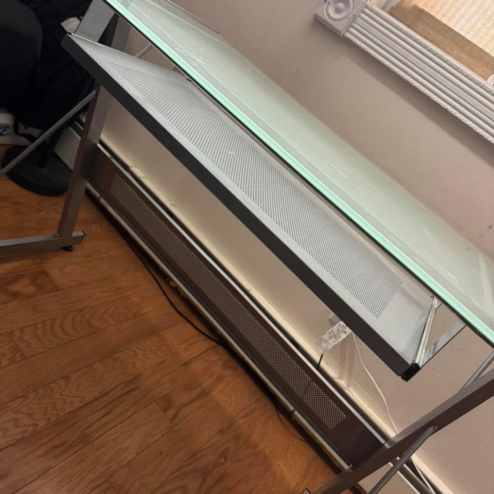 Glass Top Desk Desk Homeoffice 5bf1 5