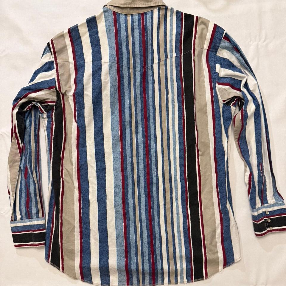 Express Riders Striped Button Up Mens 58db 2