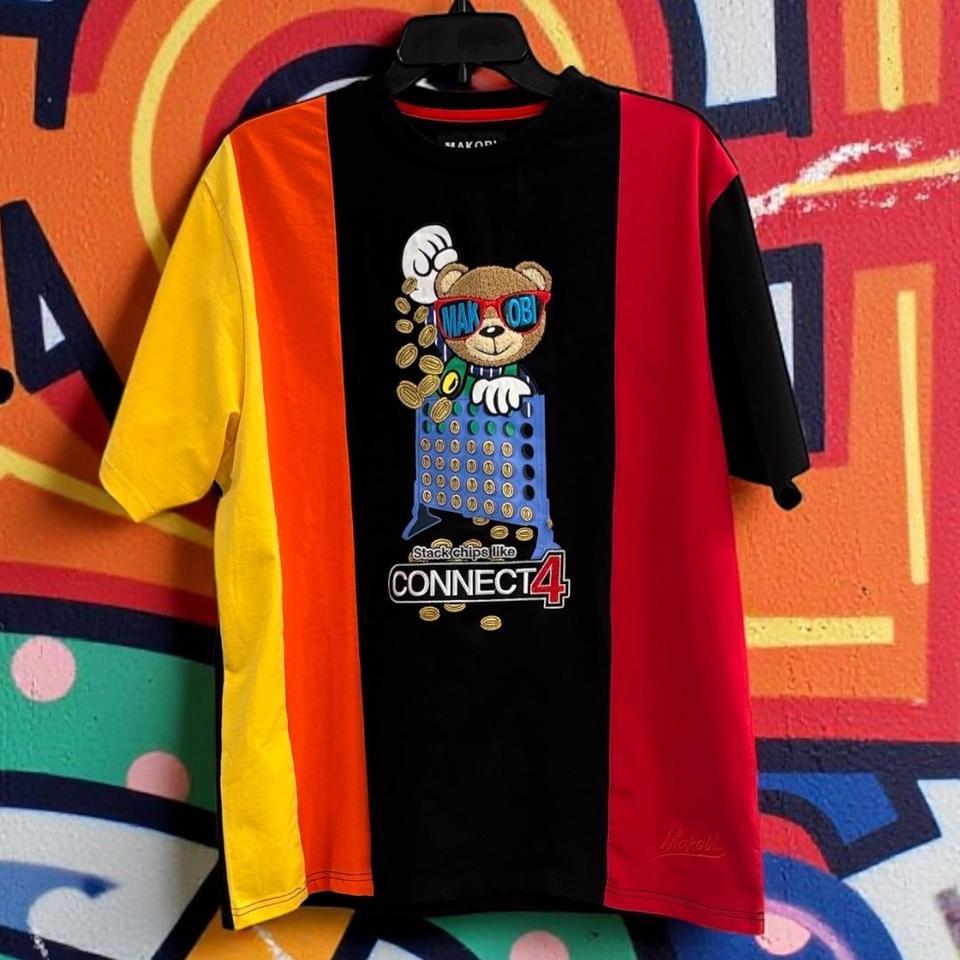Makobi Graphic T Shirt Featuring Embroidered