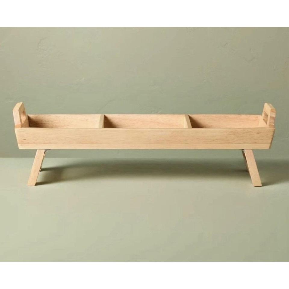 19 Foldable Wood Serving Tray 4502