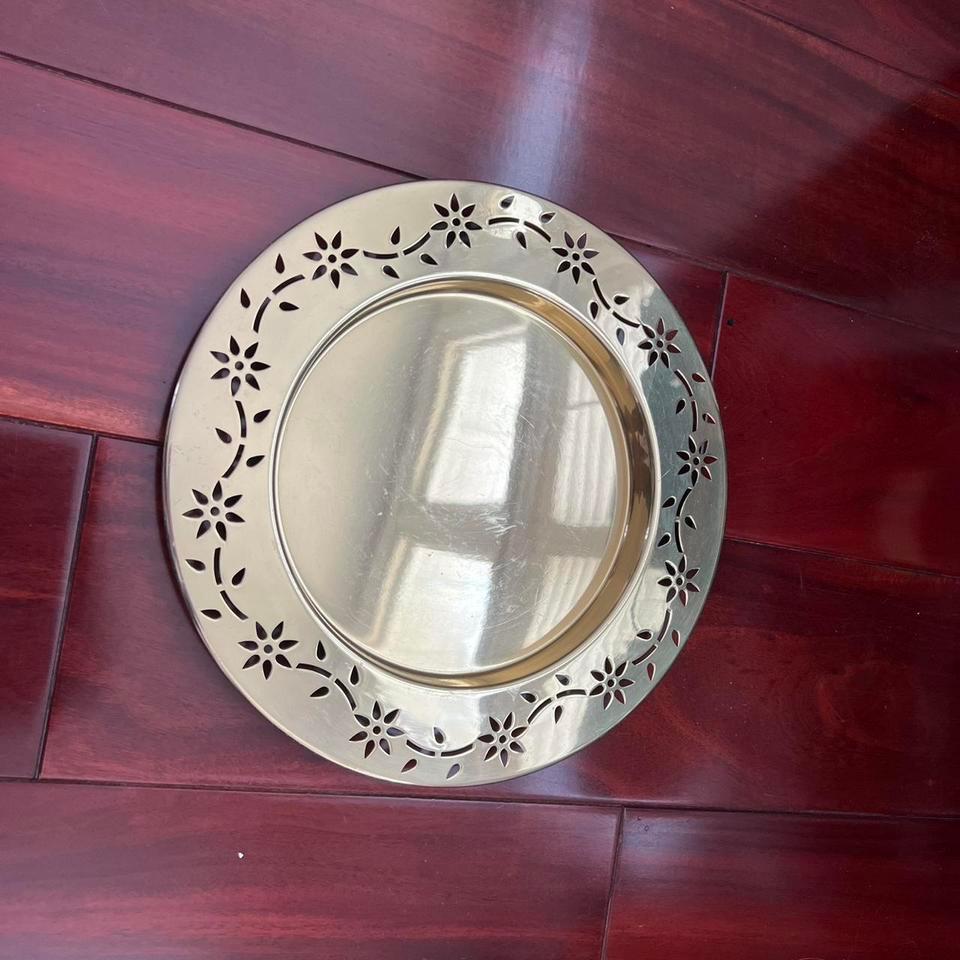 Vintage Partylite Brass 3 Wick
