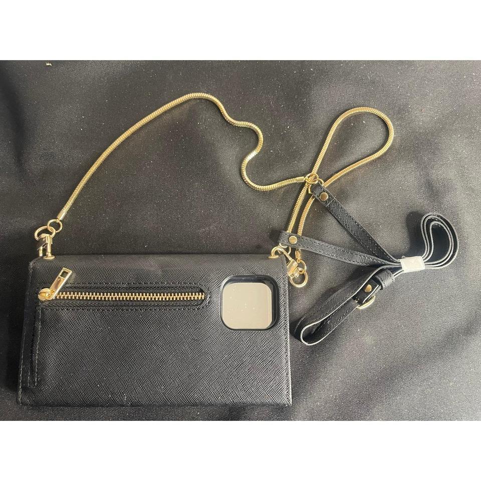 Habitu Black Saffiano Crossbody Wallet Bdb6 2