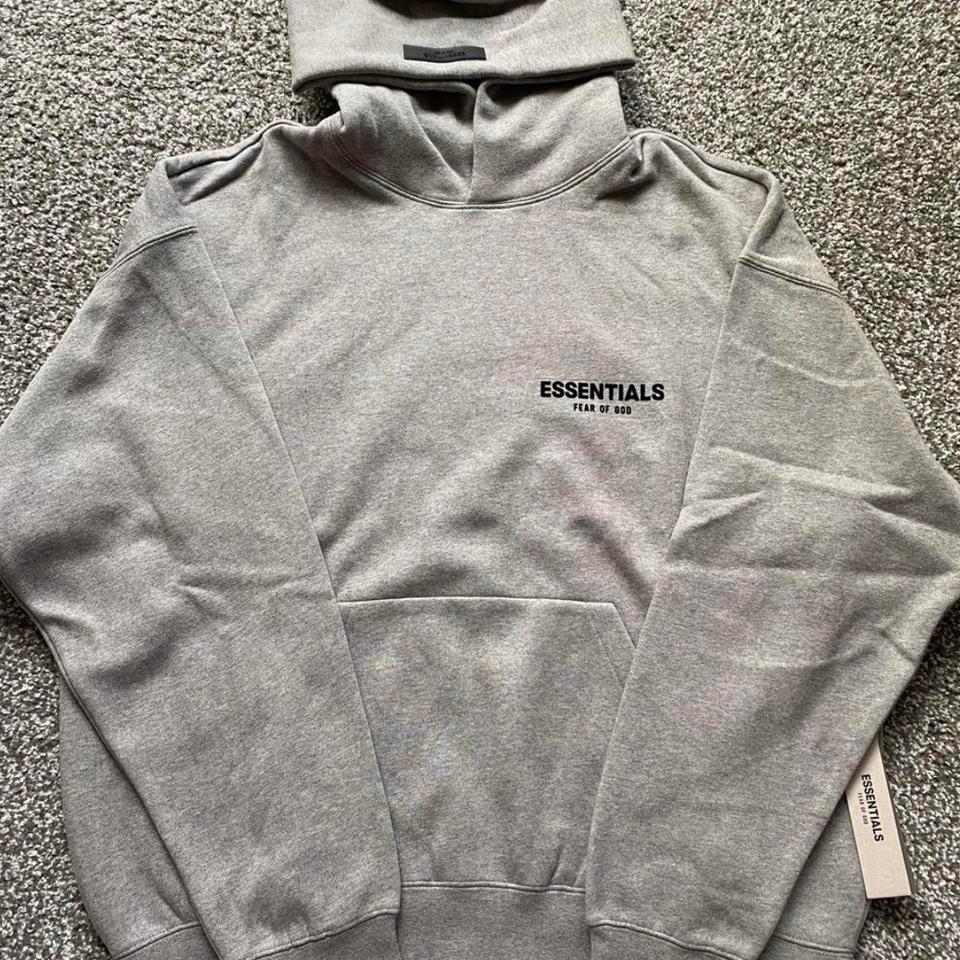 Essentials Hoodie Dark Oatmeal Size B381