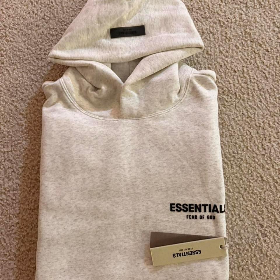 Essentials Hoodie Light Oatmeal Size F4d7 4