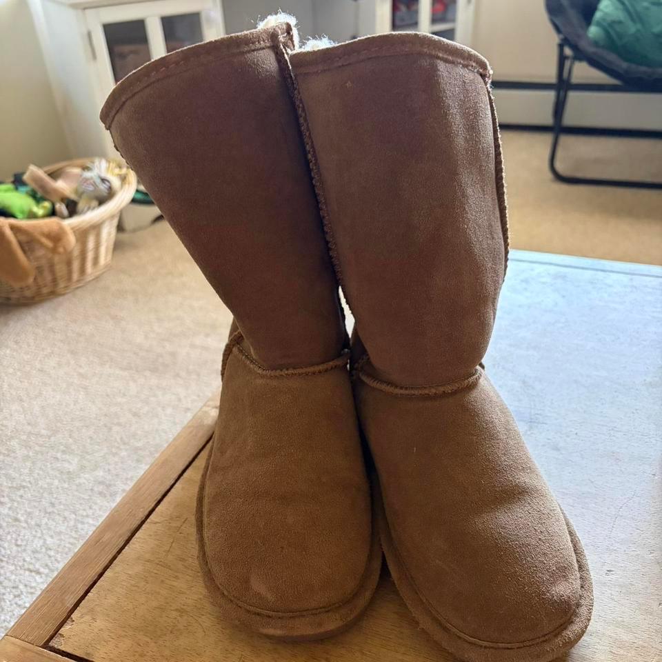 Bearpaw Brown Boots With Fur B61c