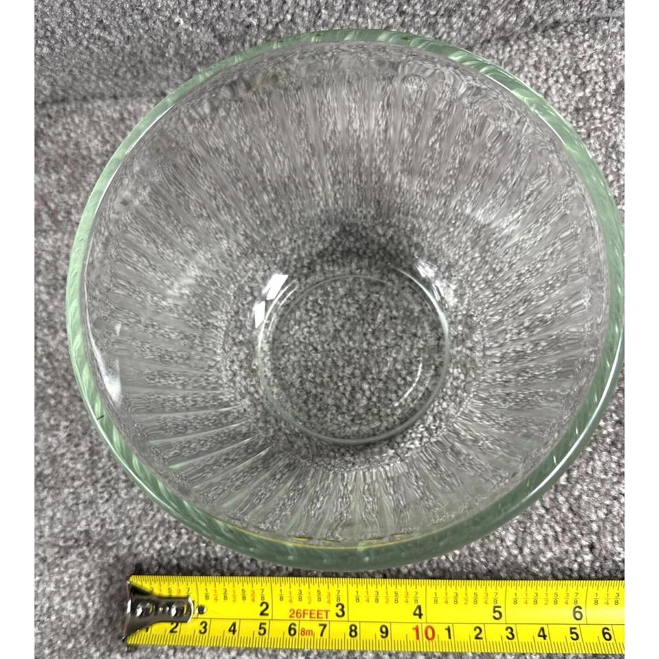 Vintage Pyrex Sculpted Exterior Clear 3c9e 5
