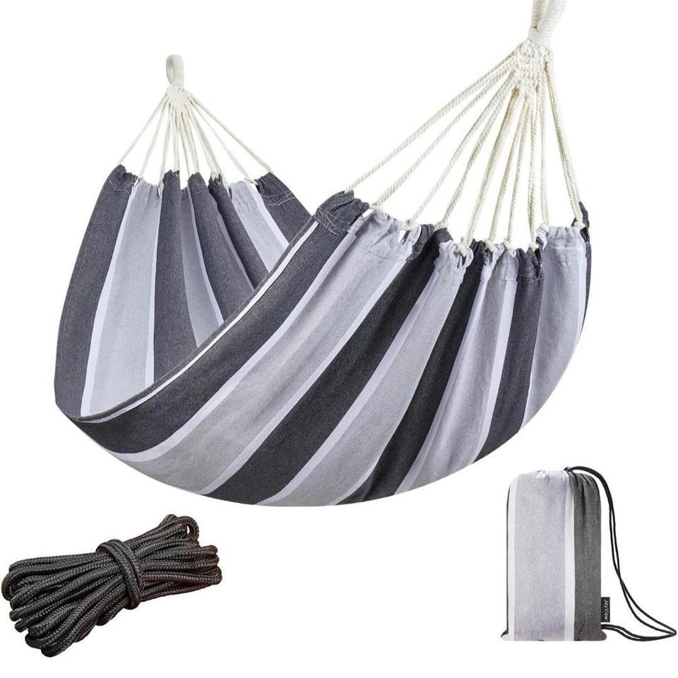 Grey White Striped Hammock 9c8d
