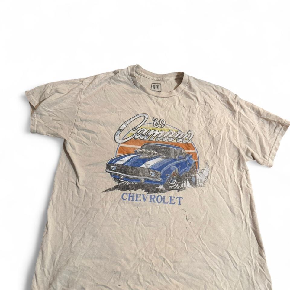 Vintage Chevrolet Camaro White T Shirt Aa09