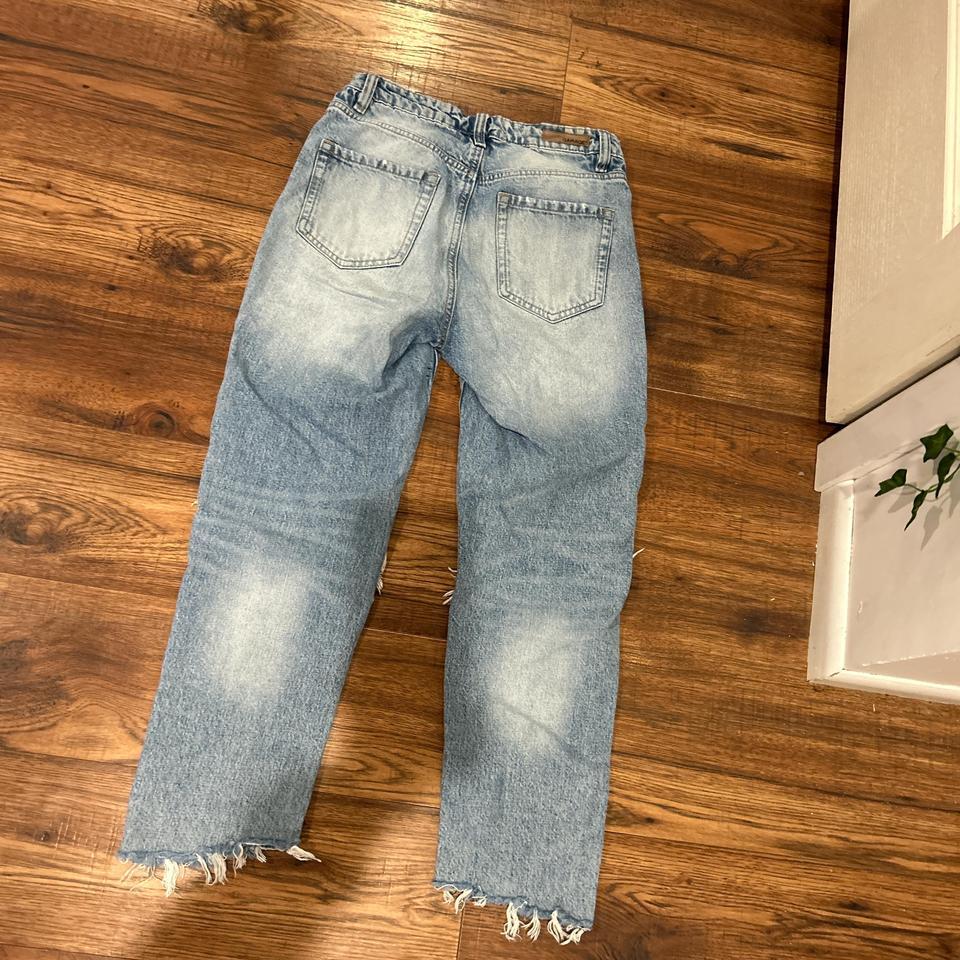 Garage High Waisted Ripped Mom Jeans 2