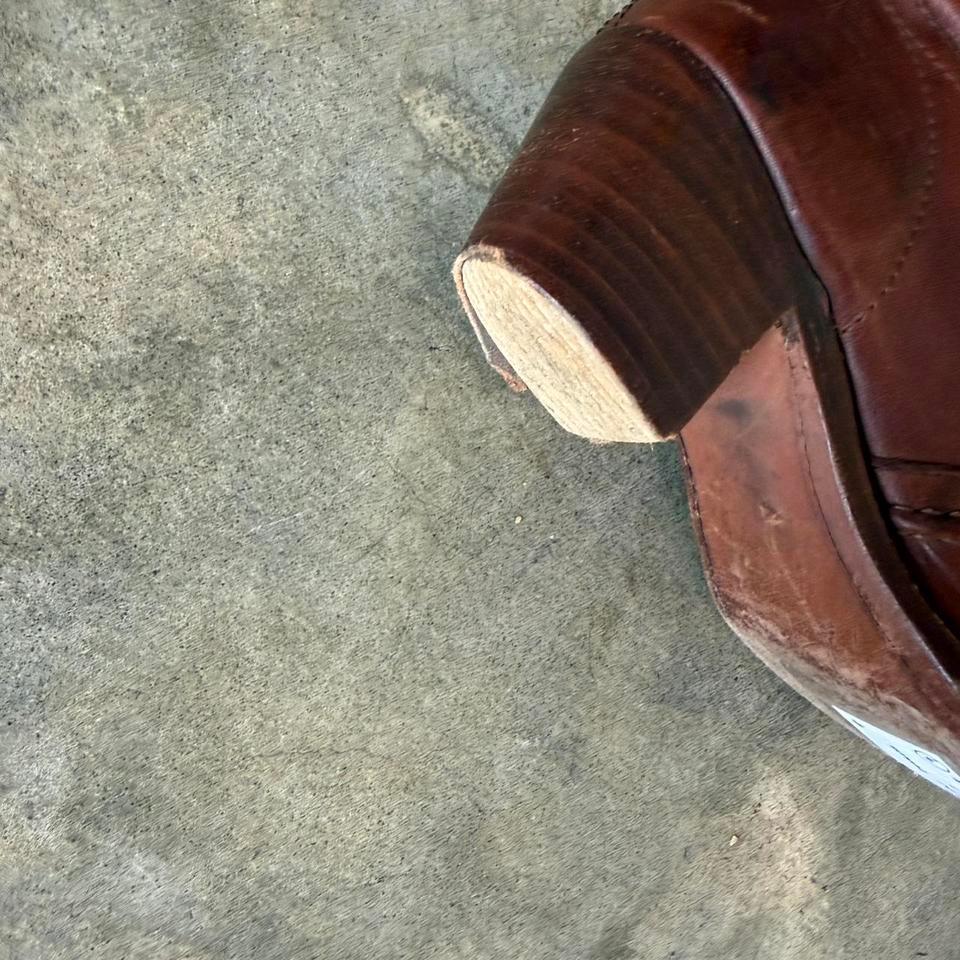 Vintage Frye Mahogany Leather Boots A473 3