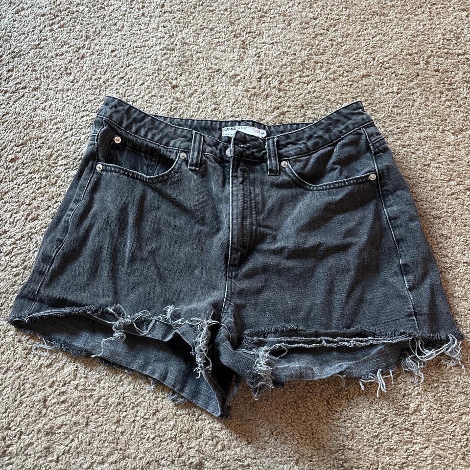 Garage Black Denim Mom Jean