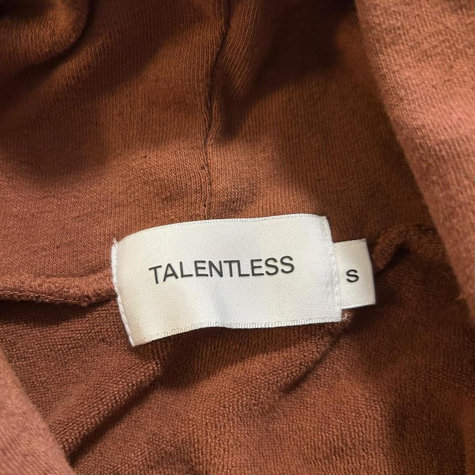 Brown Talentless Cropped Hoodie Brand 3