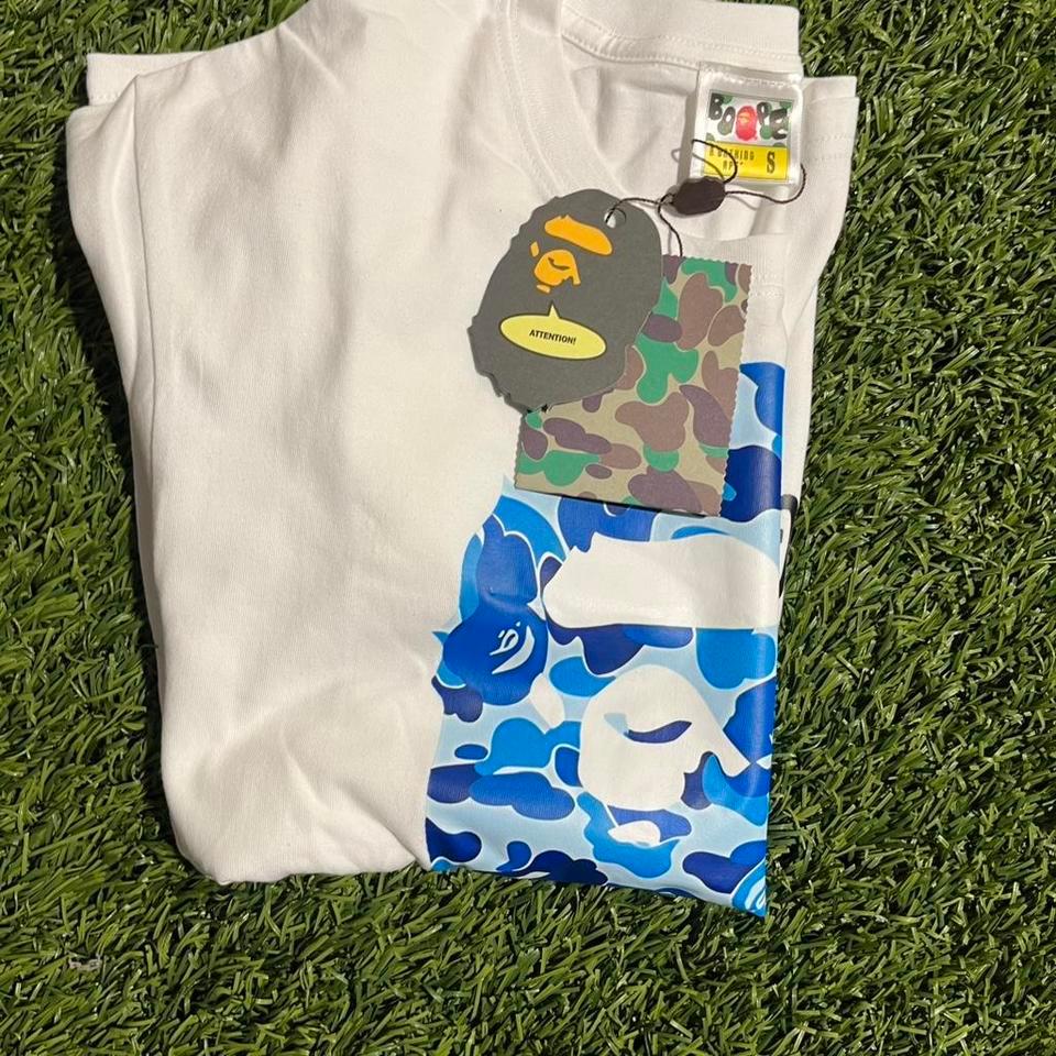 Size Small Blue Bape Shirt 3085 3