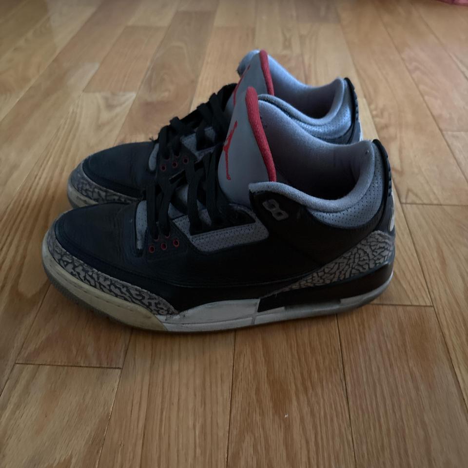 Black And Red Jordan Cement 3