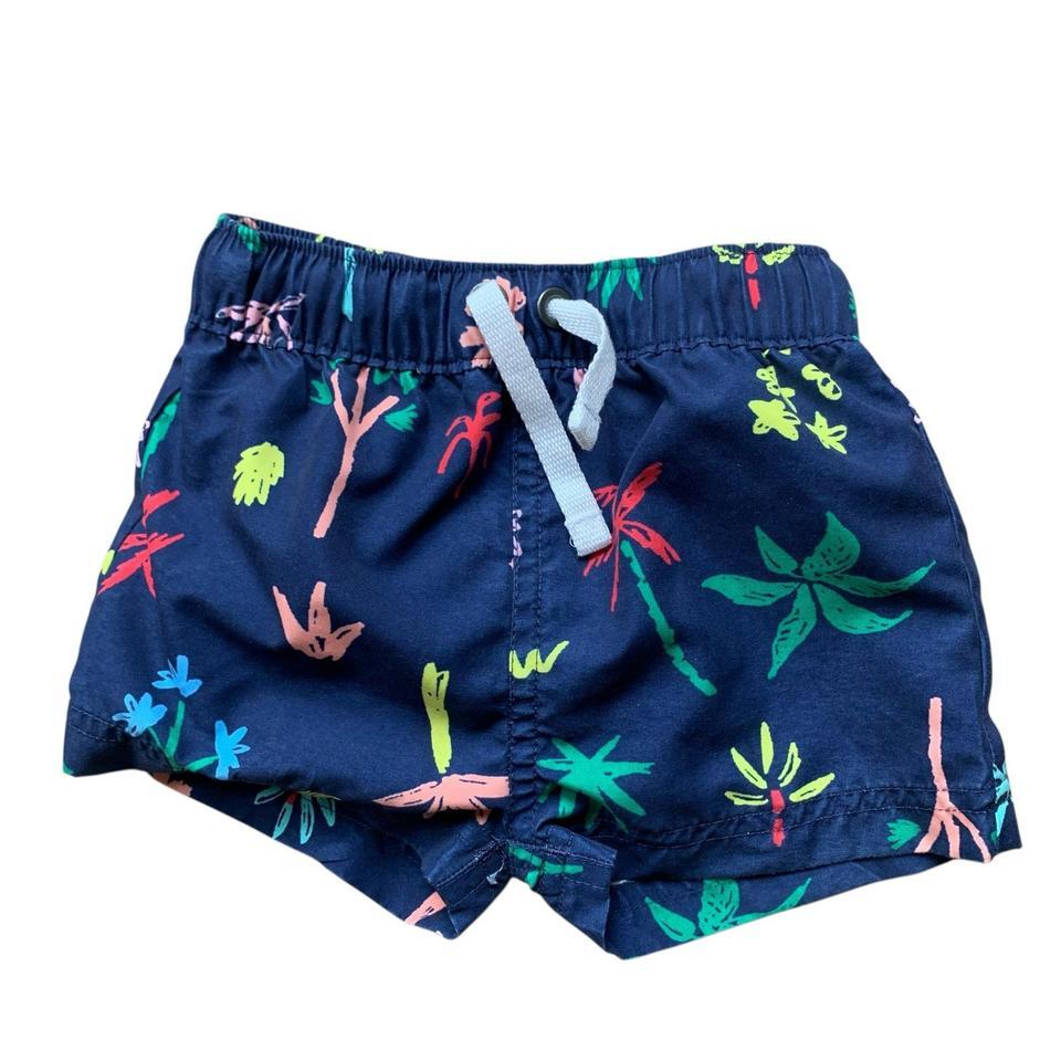 Navy Blue Swim Trunks With E016 3
