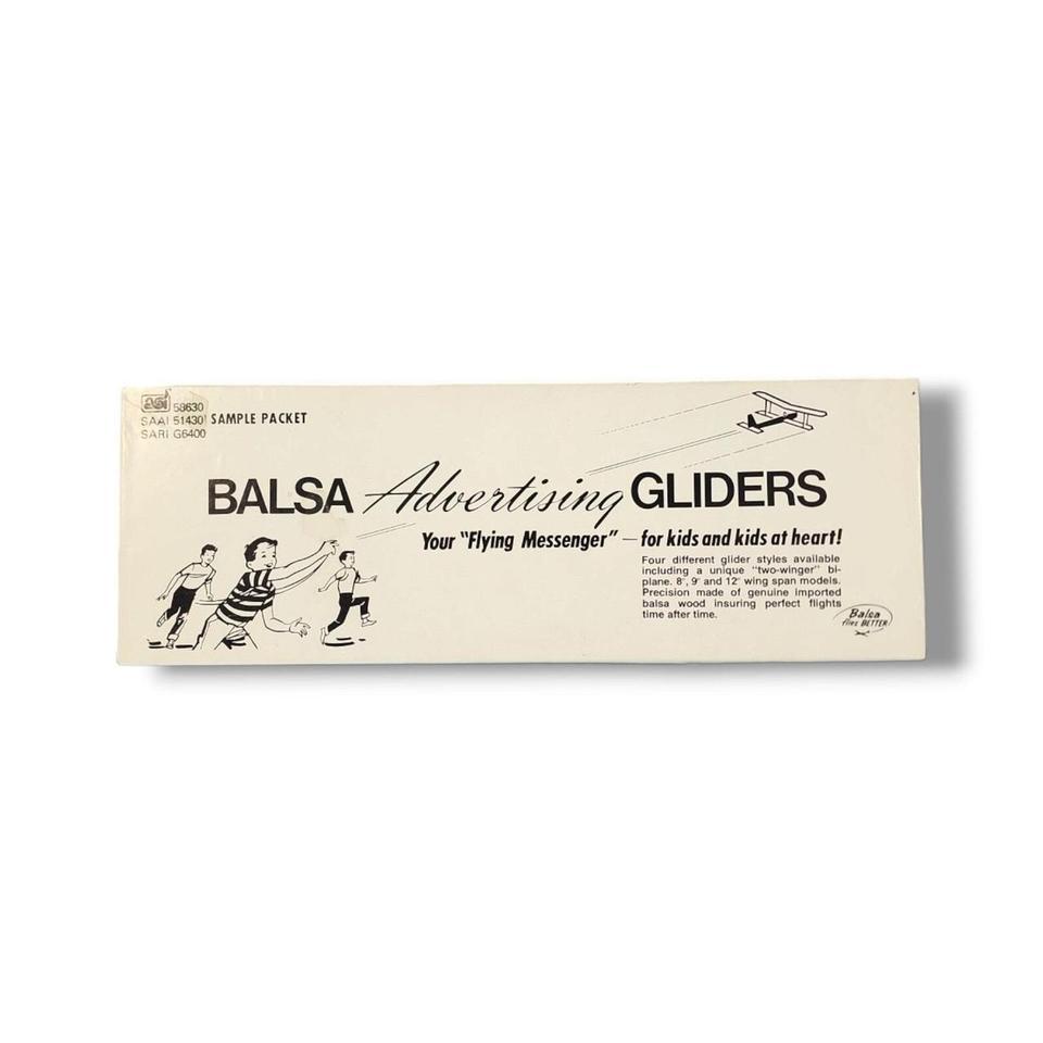Balsa Advertising Wood Gliders 4 7dce